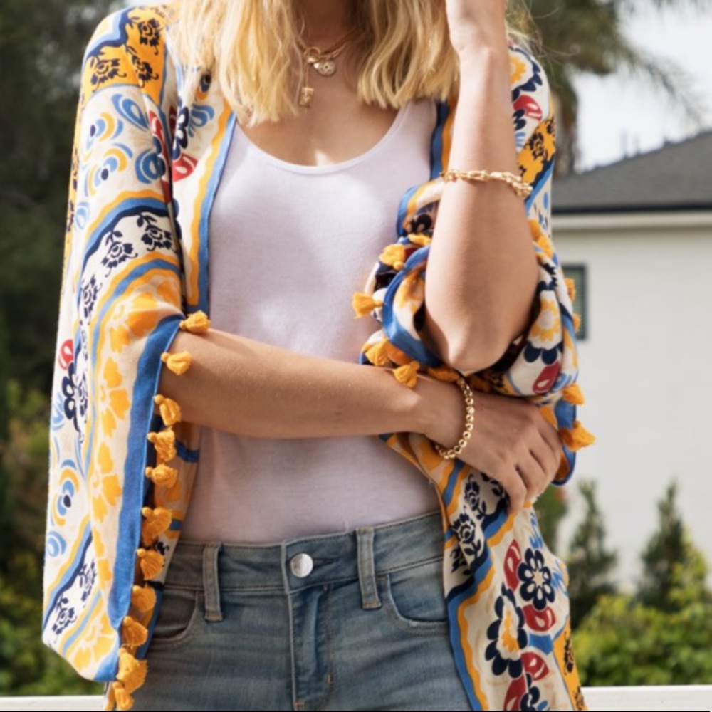 Retro Style Tassel Bohemian Kimono - Picture 8 of 10